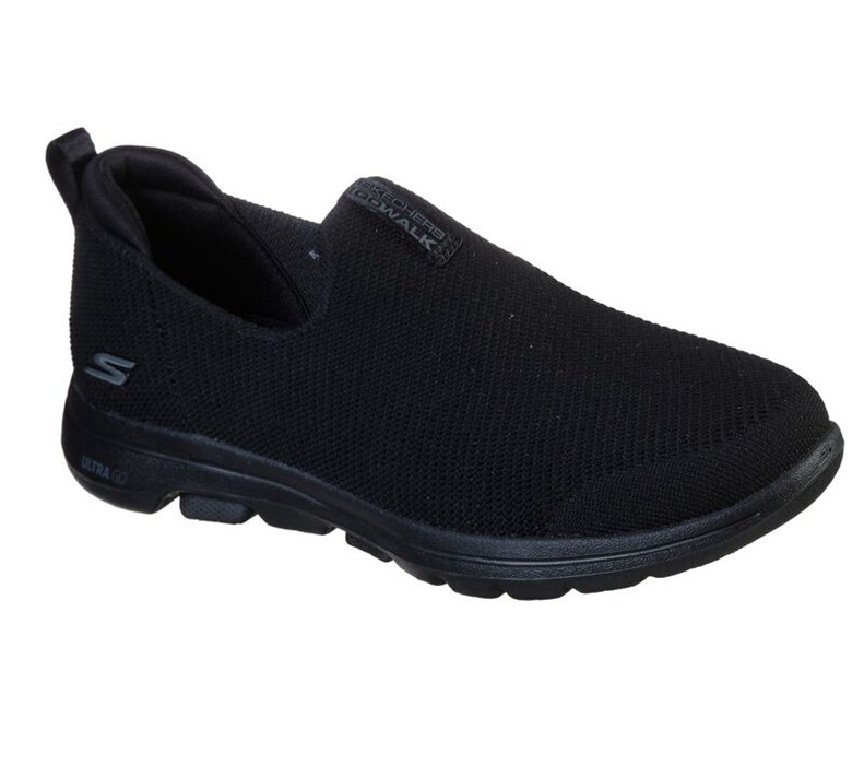 Skechers Gowalk 5 - Womens Slip On Shoes Black [AU-DI1891]